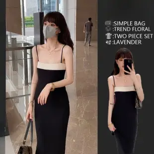 Women White Chiffon Waist Slimming Dress Summer Tea Break — feature 19