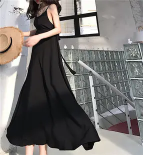 Women White Chiffon Waist Slimming Dress Summer Tea Break — feature 27