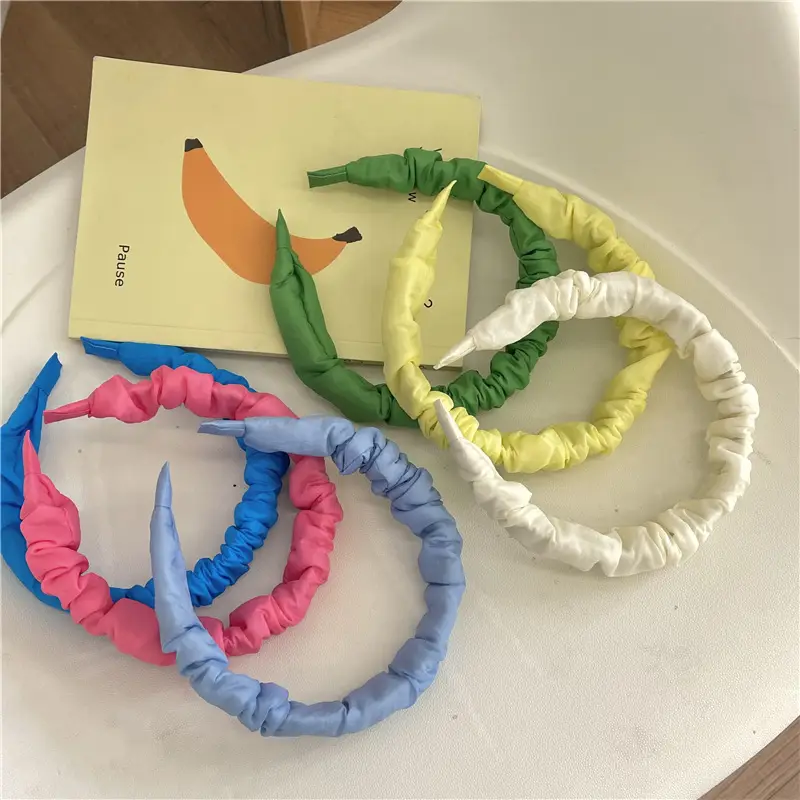 Pink Satin Hairband for Women's Hairpin & Face Wash Accessories — feature 26