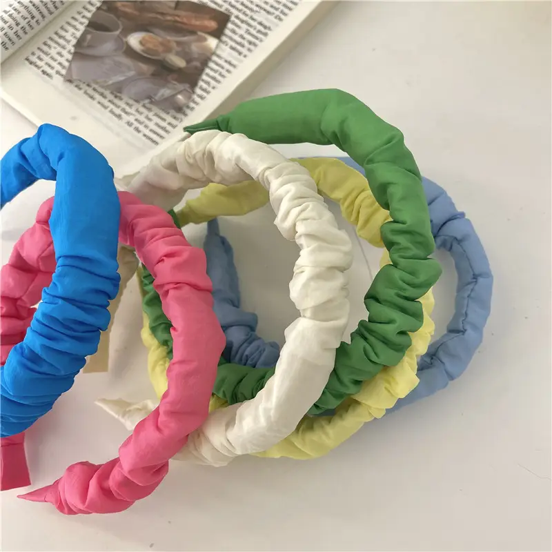 Pink Satin Hairband for Women's Hairpin & Face Wash Accessories — feature 30