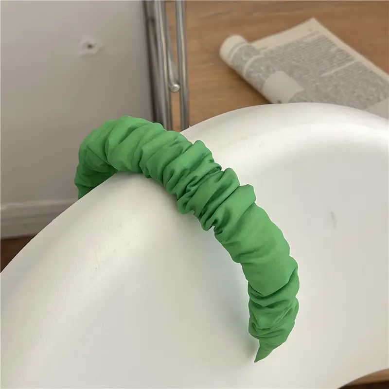 Pink Satin Hairband for Women's Hairpin & Face Wash Accessories — feature 32