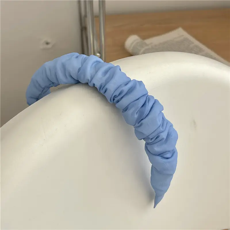 Pink Satin Hairband for Women's Hairpin & Face Wash Accessories — feature 33