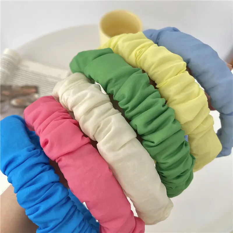 Pink Satin Hairband for Women's Hairpin & Face Wash Accessories — feature 38