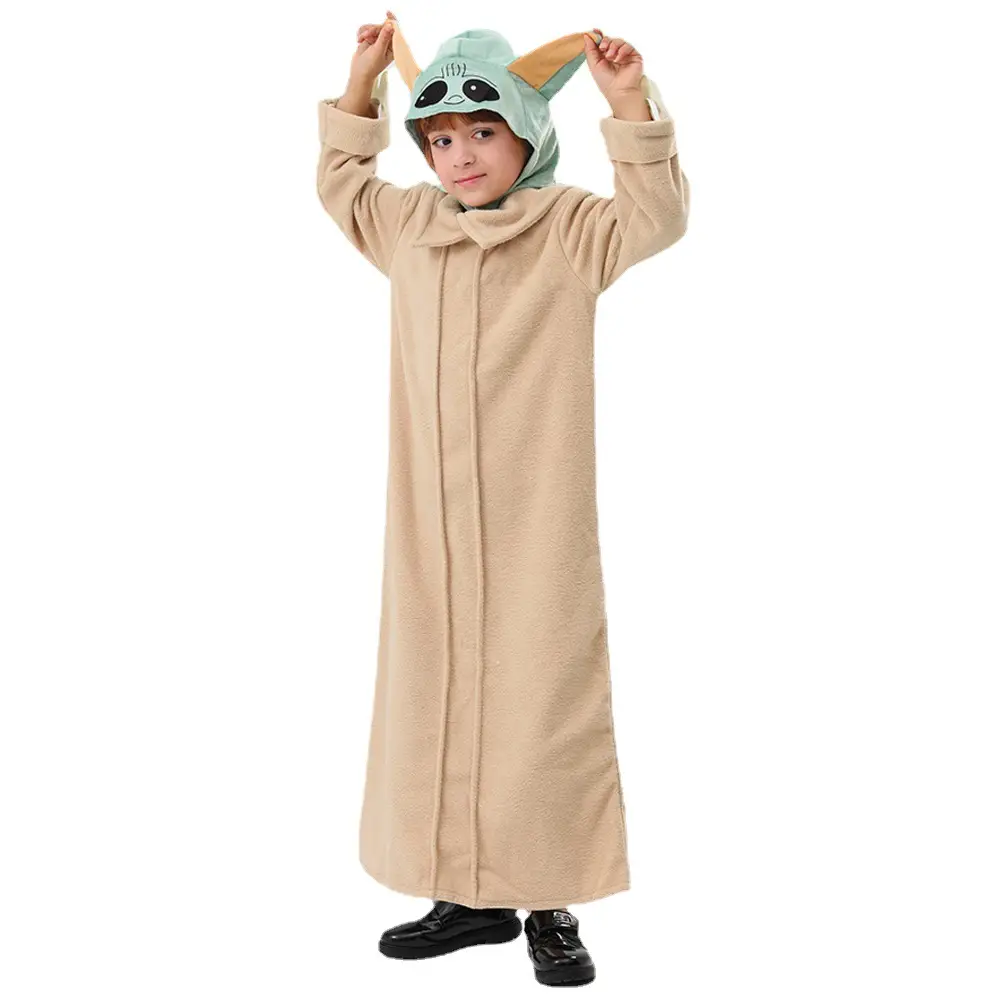 Cross-Brand Star Wars Yoda Cosplay Costume for Kids - Image 4