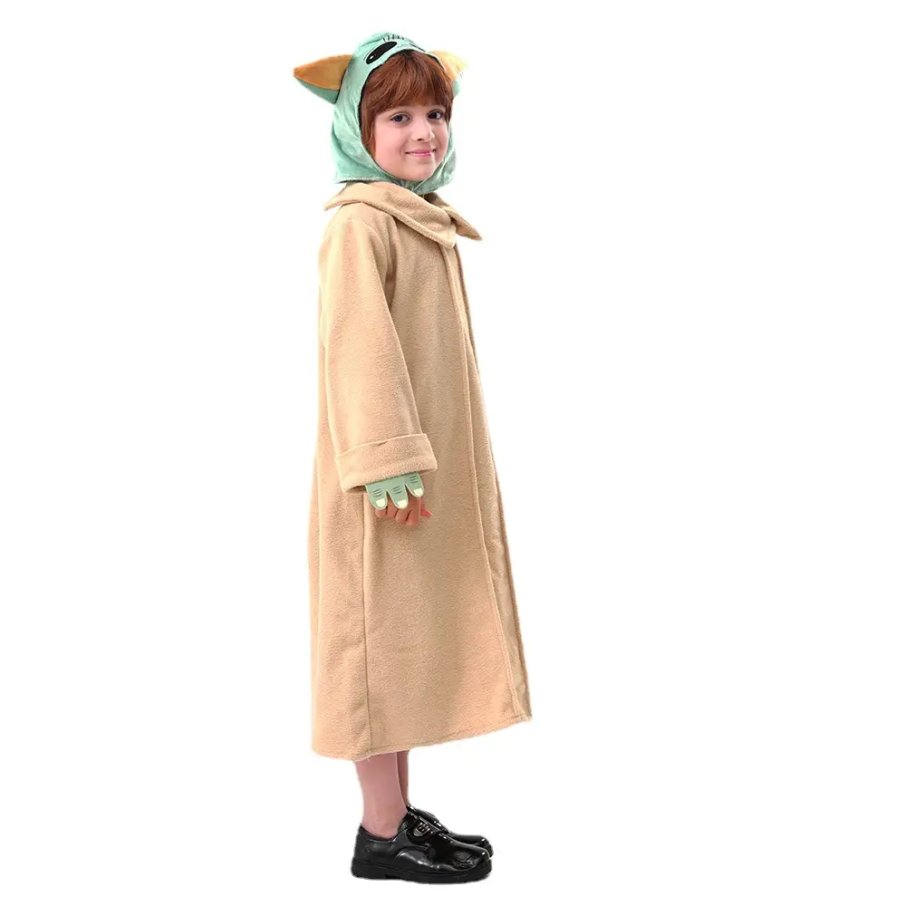 Cross-Brand Star Wars Yoda Cosplay Costume for Kids - Image 6