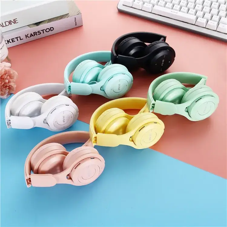 P9 Promax Bluetooth Headphones Red Pink Foldable — feature 4