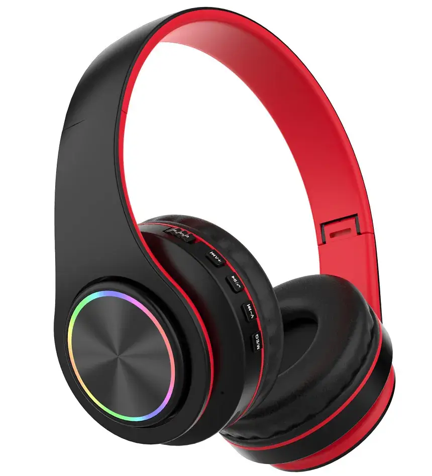 P9 Promax Bluetooth Headphones Red Pink Foldable — feature 6