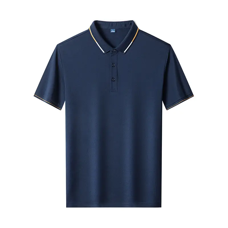 Men's Pink Polo Shirt Short Sleeve Cotton Casual Business