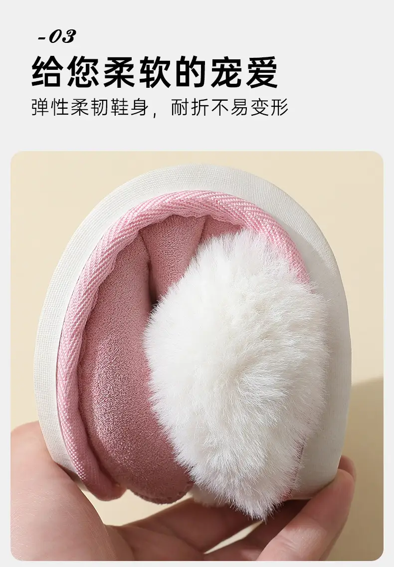 Cross-border explosions winter suede fur cotton slippers wholesale men's home indoor thick bottom non-slip warm slippers women — feature 8