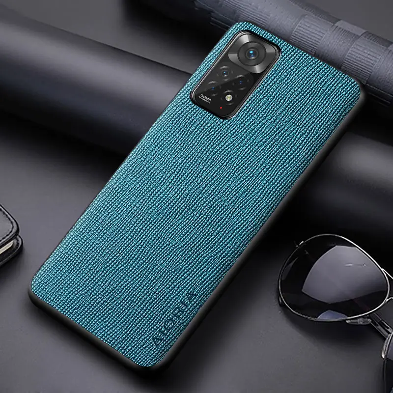 Classic Saffiano Leather Case for Xiaomi Redmi Note 11 Pro - Image 2