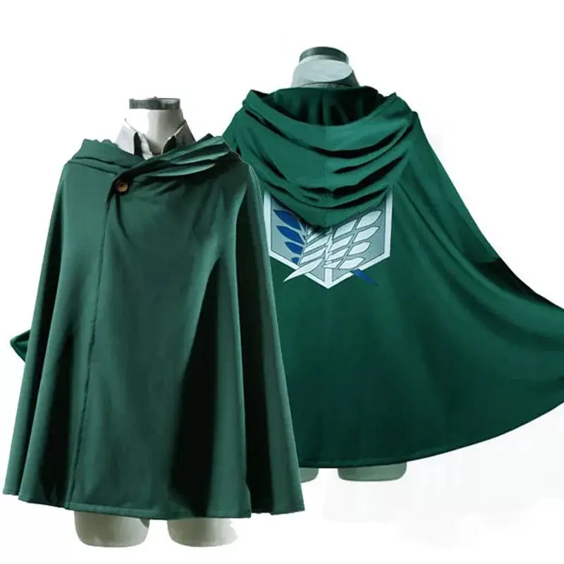 Green Hooded Survey Corps Cloak Costume - Image 3