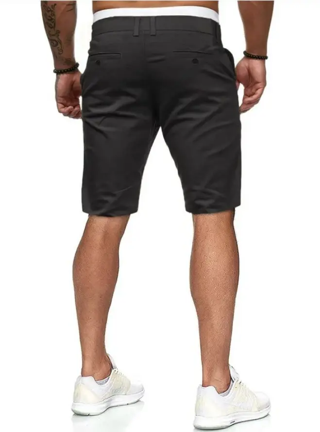 Men's White Slim Fit Casual Shorts 2022 Summer — feature 6