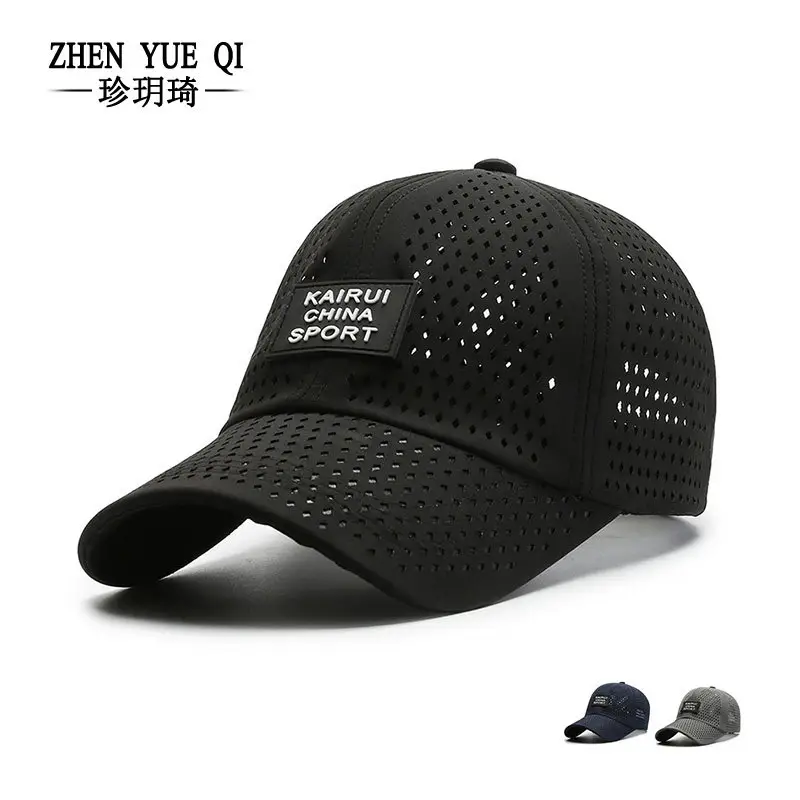 Kairui Sports Men Women Perforated Cap Navy - Image 4
