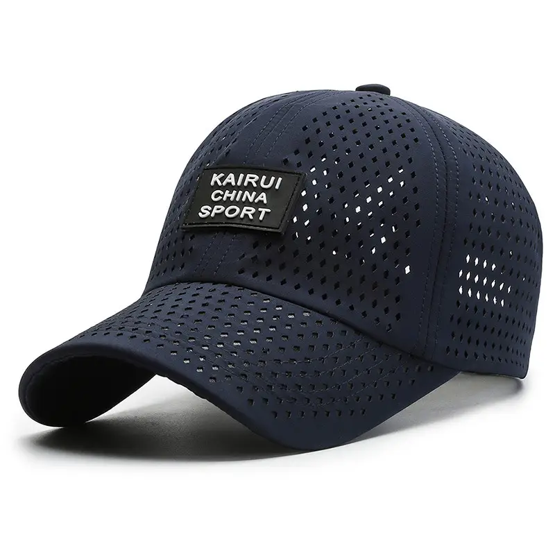 Kairui Sports Men Women Perforated Cap Navy - Image 2