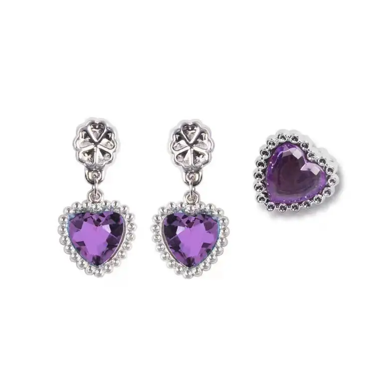 Princess Aisha Sequin Trailing Dress Purple - Image 13