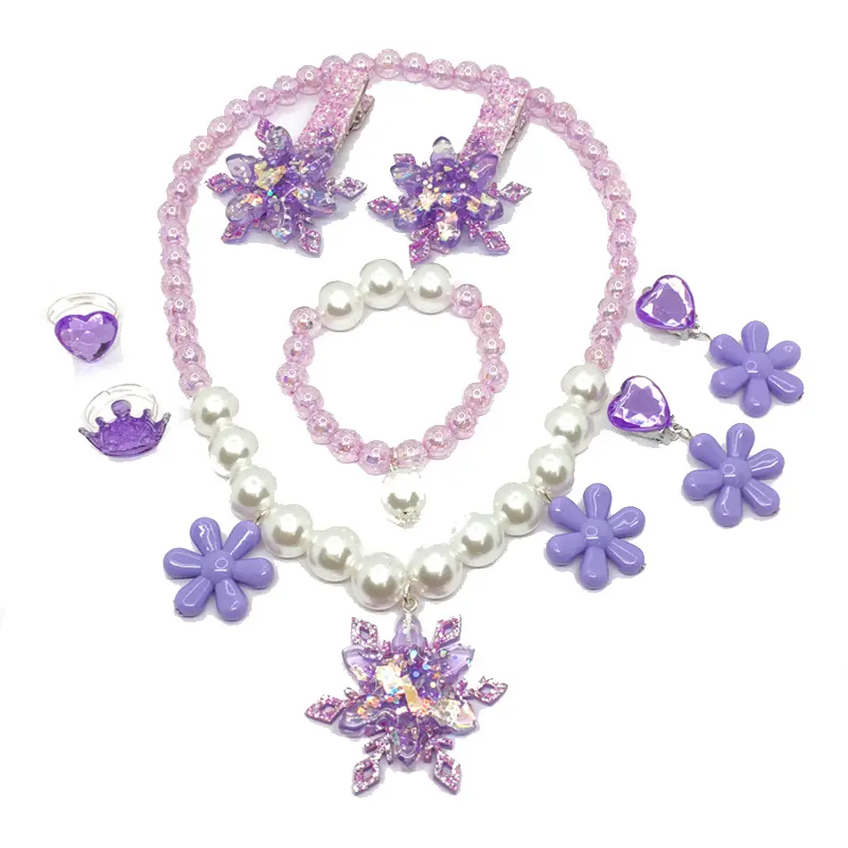 Princess Aisha Sequin Trailing Dress Purple - Image 7