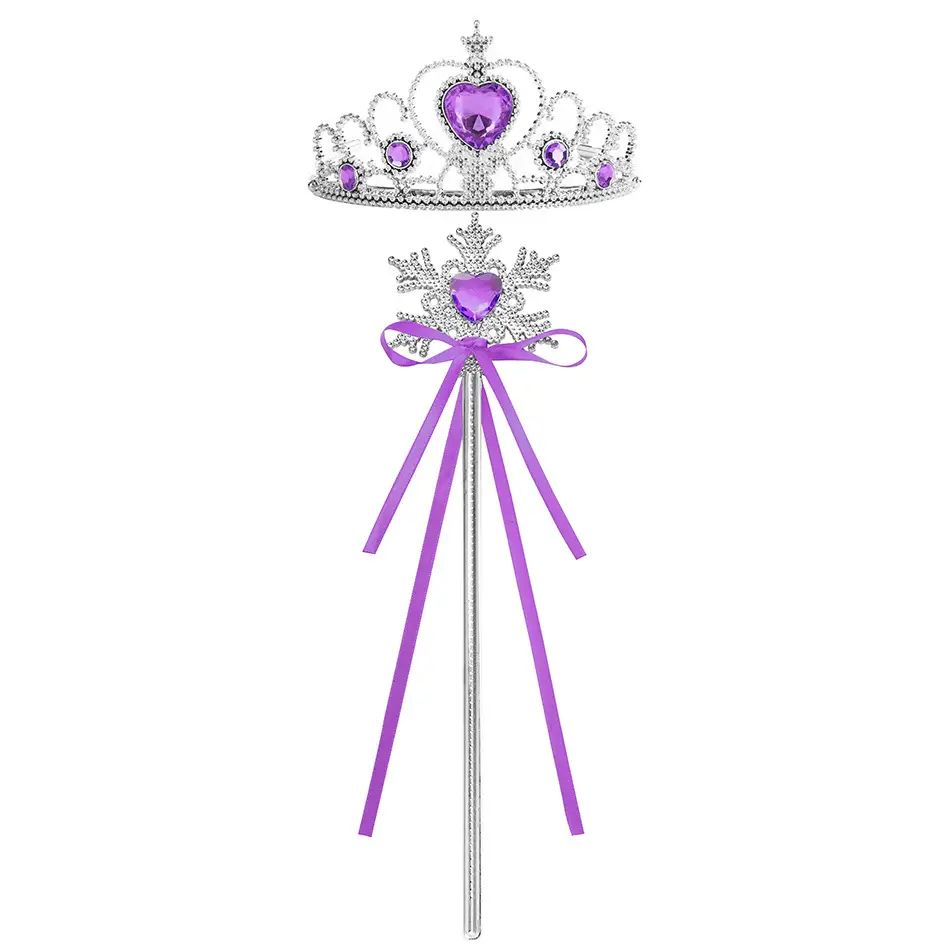Princess Aisha Sequin Trailing Dress Purple - Image 9
