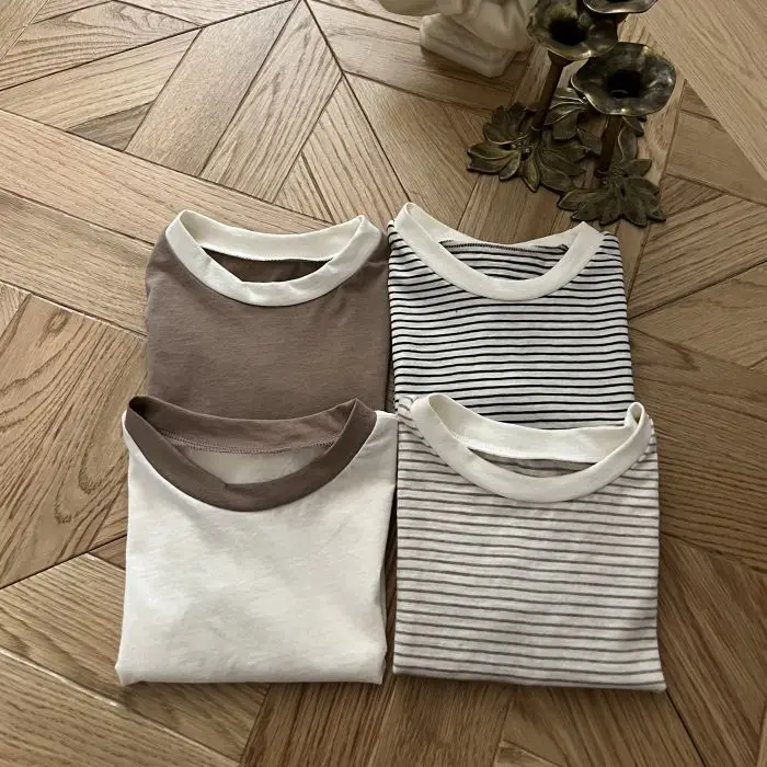 Baby's Maroon Cotton T-Shirt Short Sleeve - Image 7