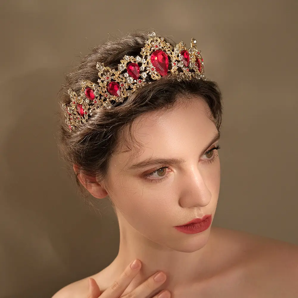 Vintage Rhinestone Crown for Bridal & Princess Wear