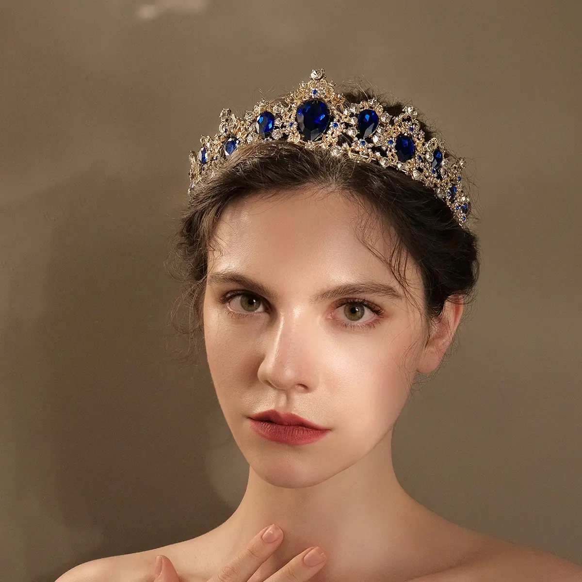 Vintage Rhinestone Crown for Bridal & Princess Wear