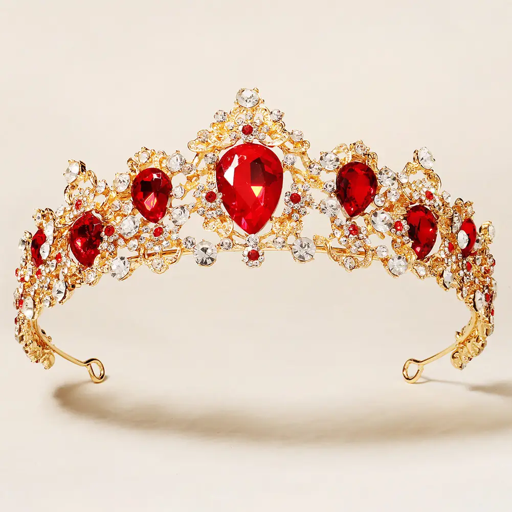 Vintage Rhinestone Crown for Bridal & Princess Wear