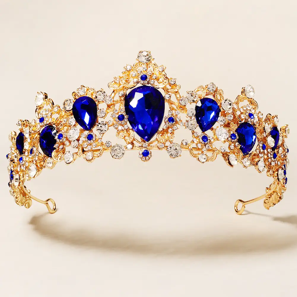 Vintage Rhinestone Crown for Bridal & Princess Wear