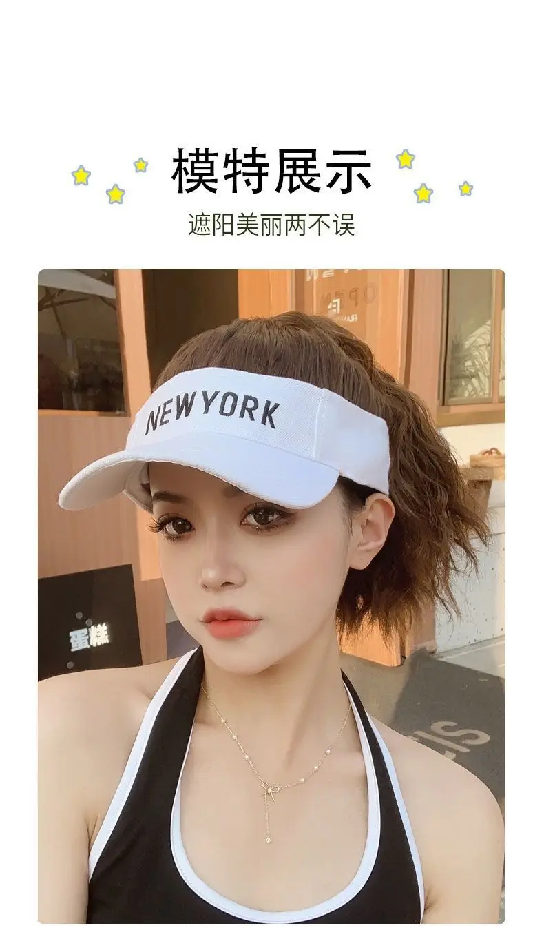 Women Sun Hat with Ponytail Wig & Baseball Cap Combo — feature 14