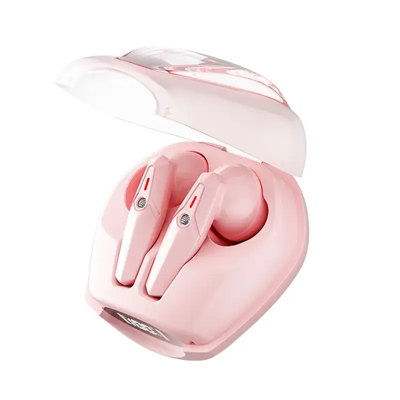 Pink In-Ear Bluetooth Headset with Power Display - Image 9