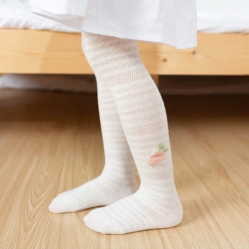 Girls Strawberry Mesh Pantyhose Baby Pants