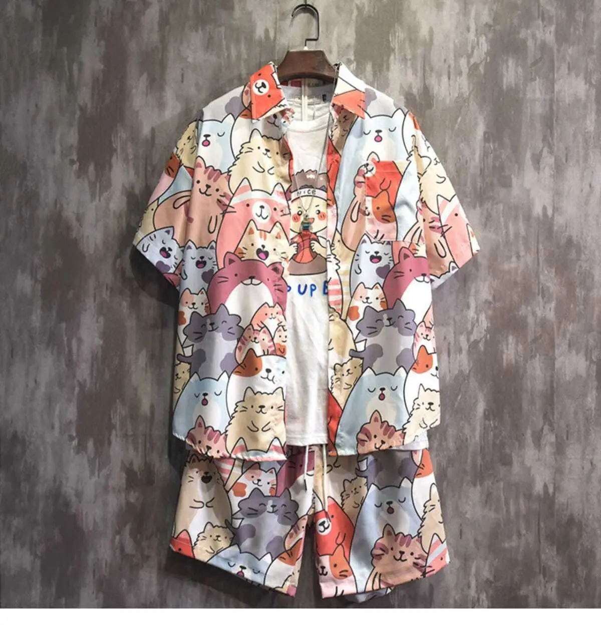 Hawaiian Printed Shirt Shorts Set for Women — feature 3