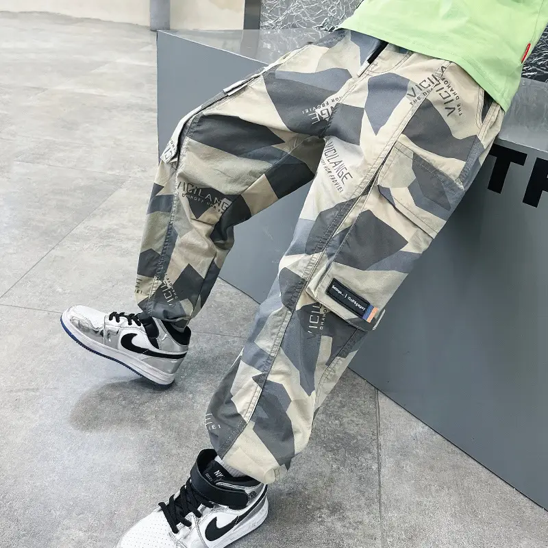Camouflage Leg Pants for Boys 2022 Summer Lightweight Breathable - Image 3
