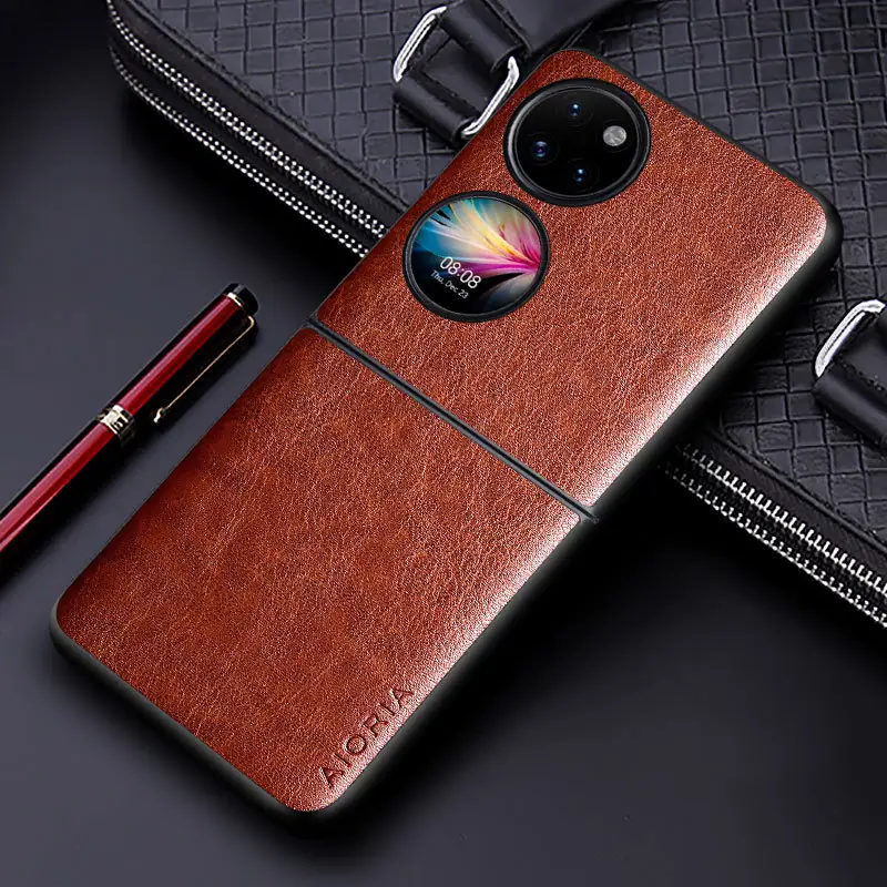 Huawei P50 Pocket Phone Case PU Leather Pattern