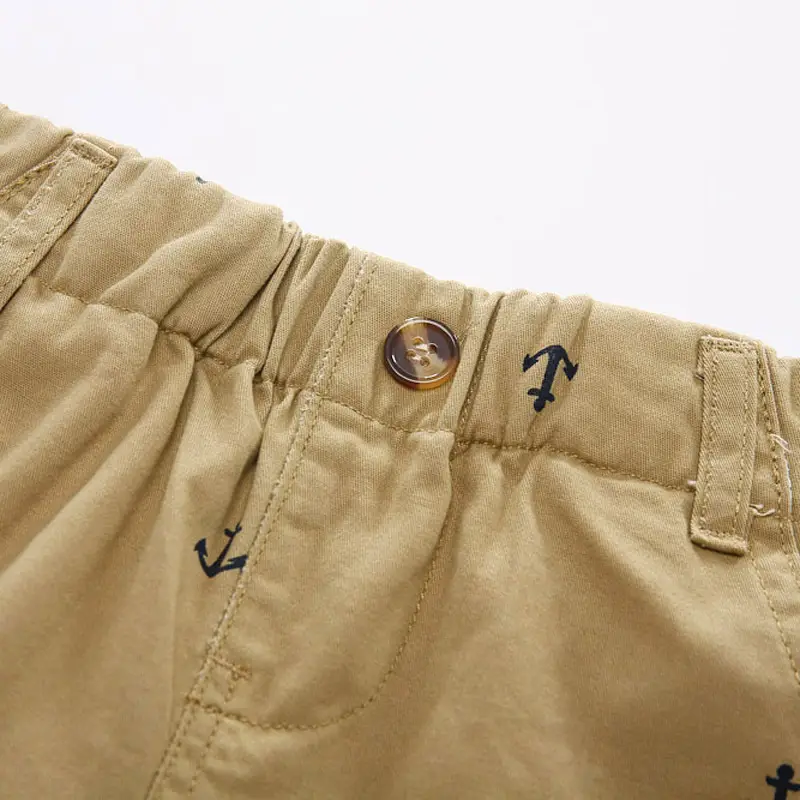 Kids Anchor Print Shorts 2-Pack Summer Casual