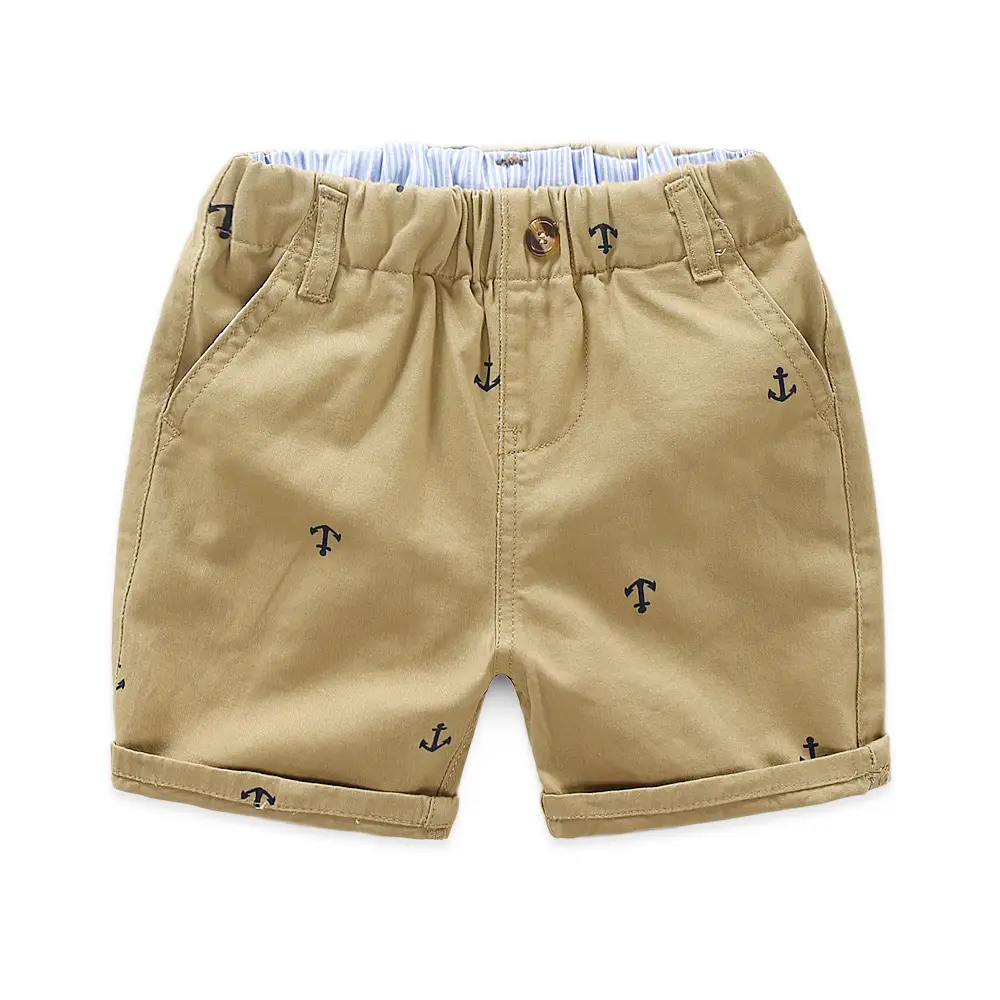Kids Anchor Print Shorts 2-Pack Summer Casual