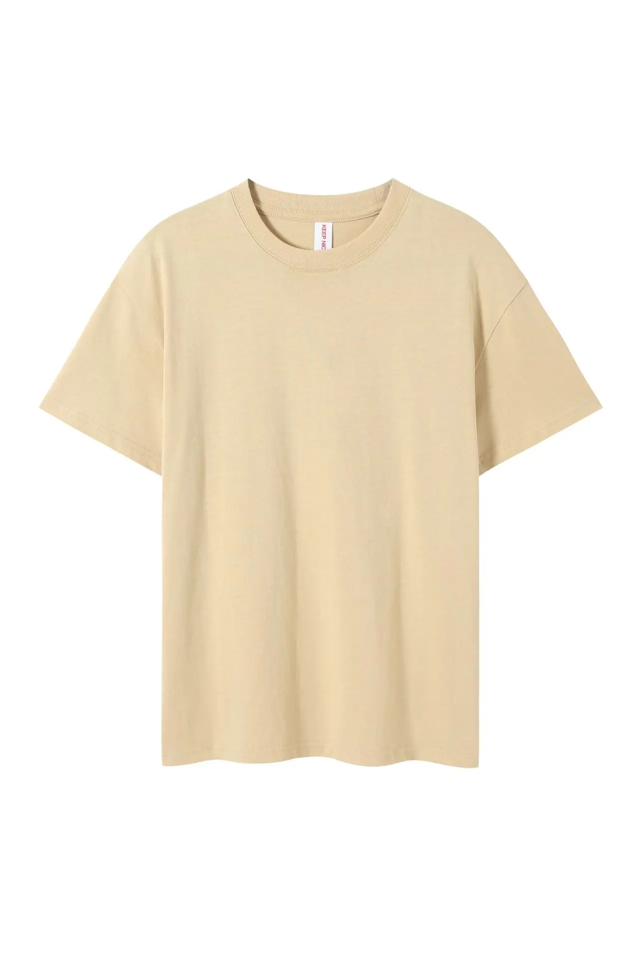 Men Olive Green Loose Fit T-Shirt Short Sleeve - Image 11