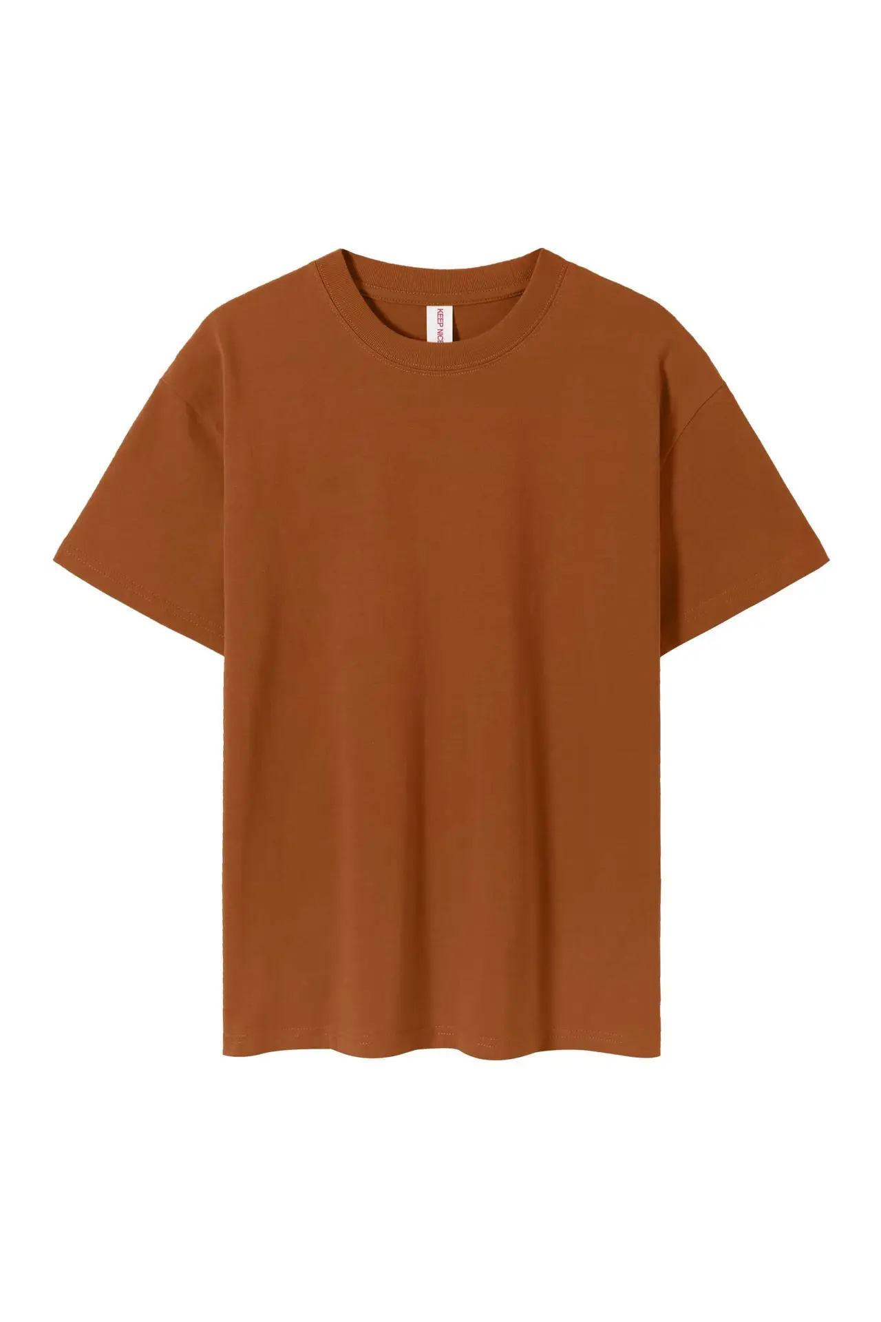 Men Olive Green Loose Fit T-Shirt Short Sleeve - Image 15