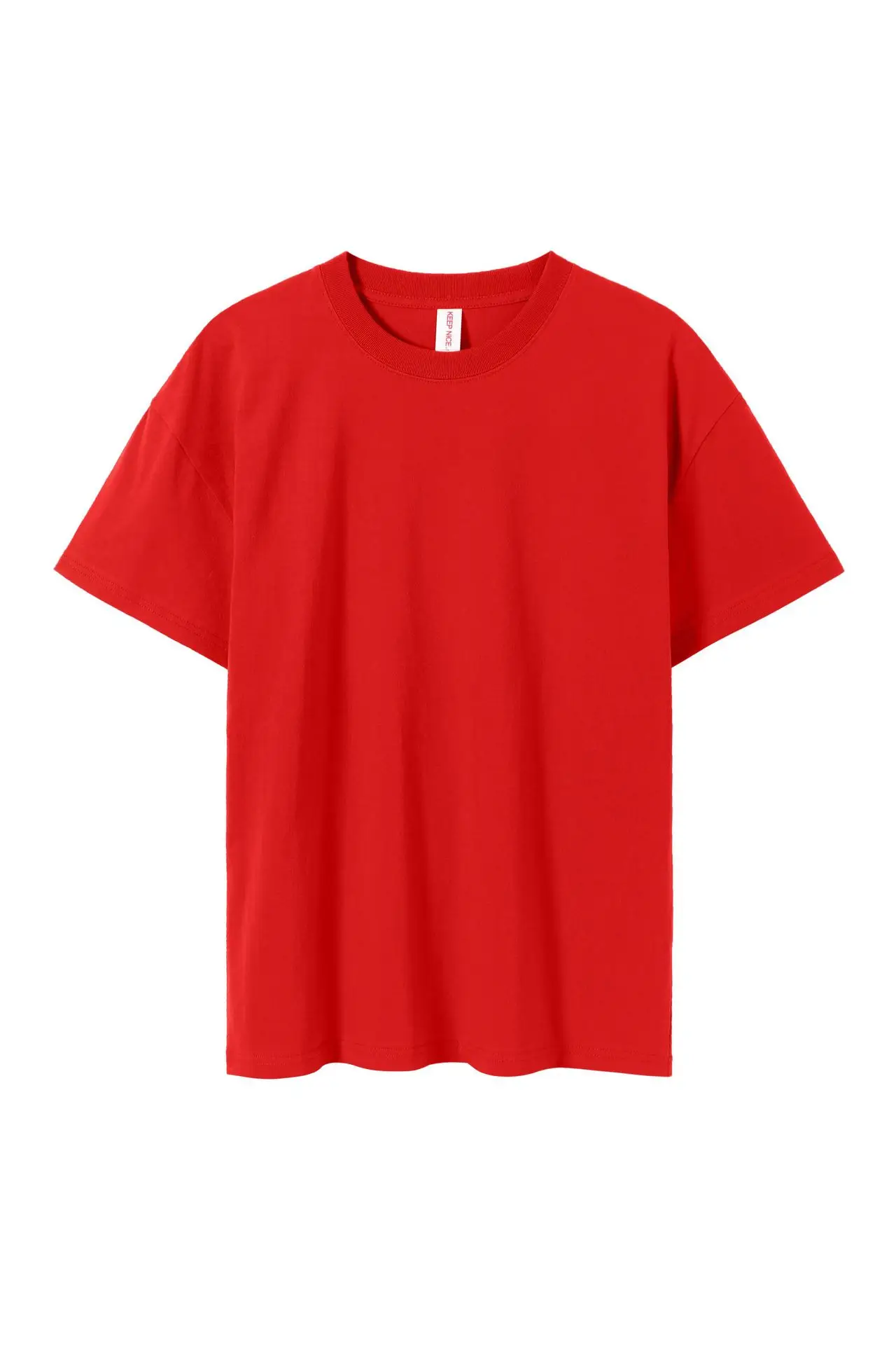 Men Olive Green Loose Fit T-Shirt Short Sleeve - Image 2