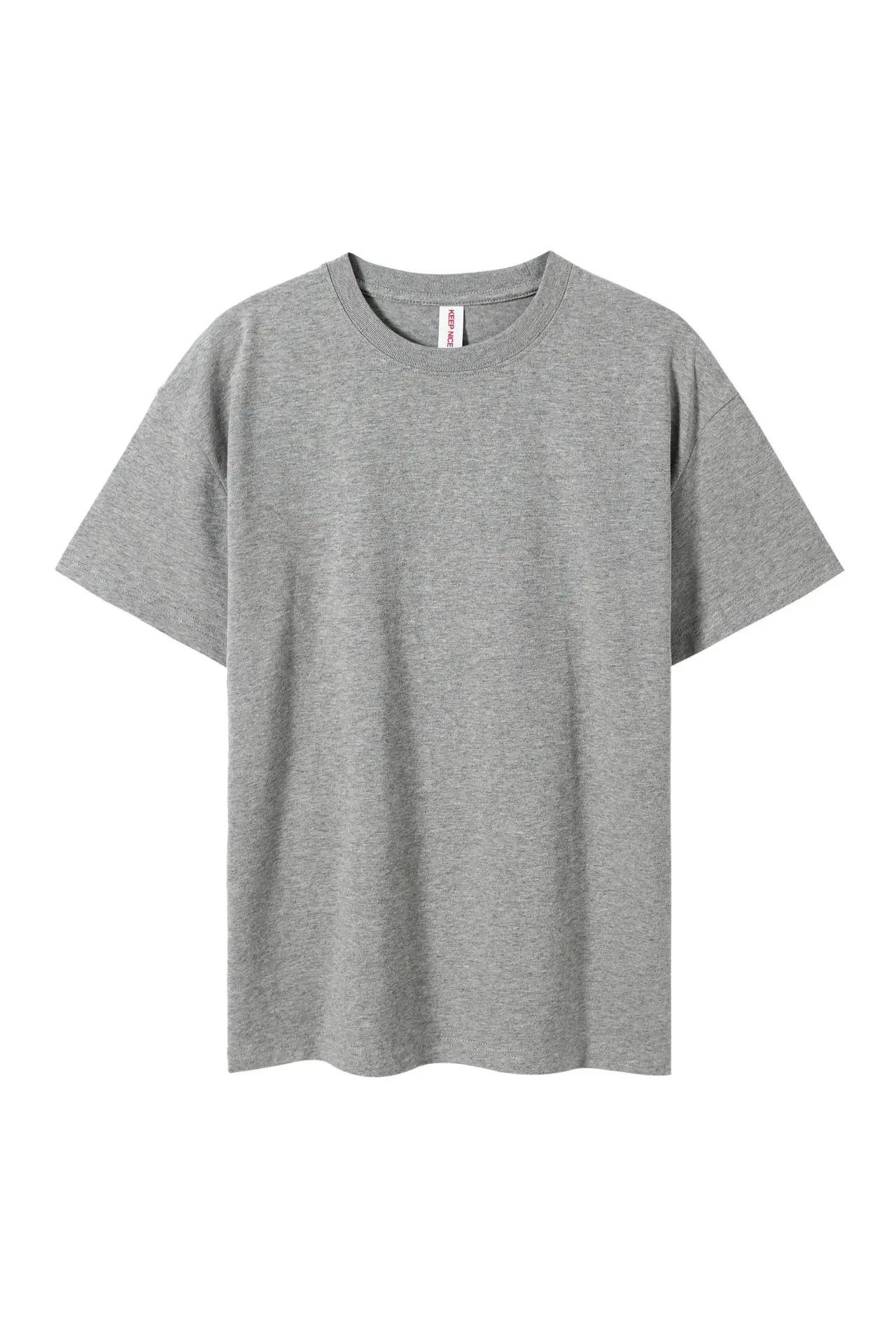 Men Olive Green Loose Fit T-Shirt Short Sleeve - Image 3