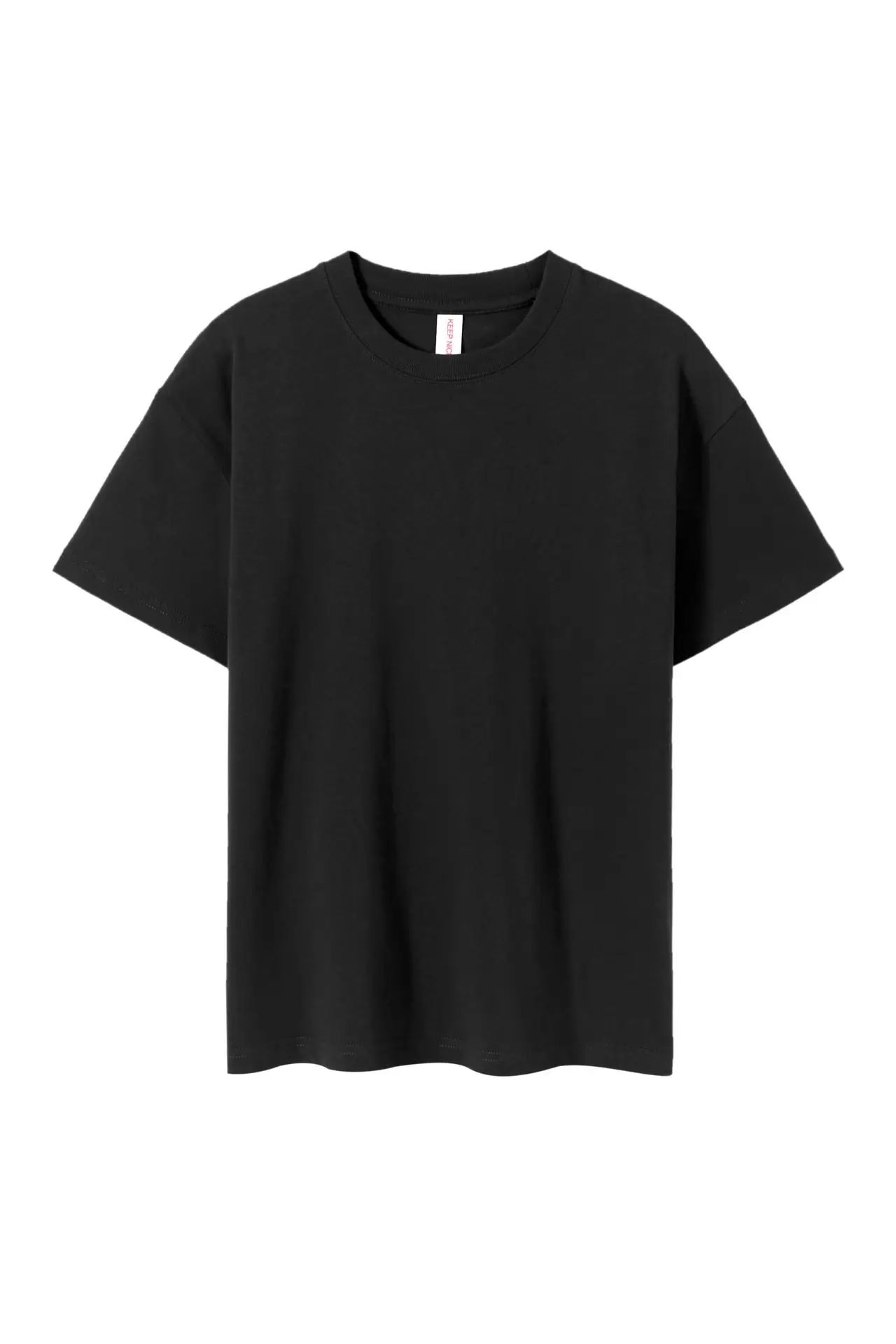 Men Olive Green Loose Fit T-Shirt Short Sleeve - Image 4