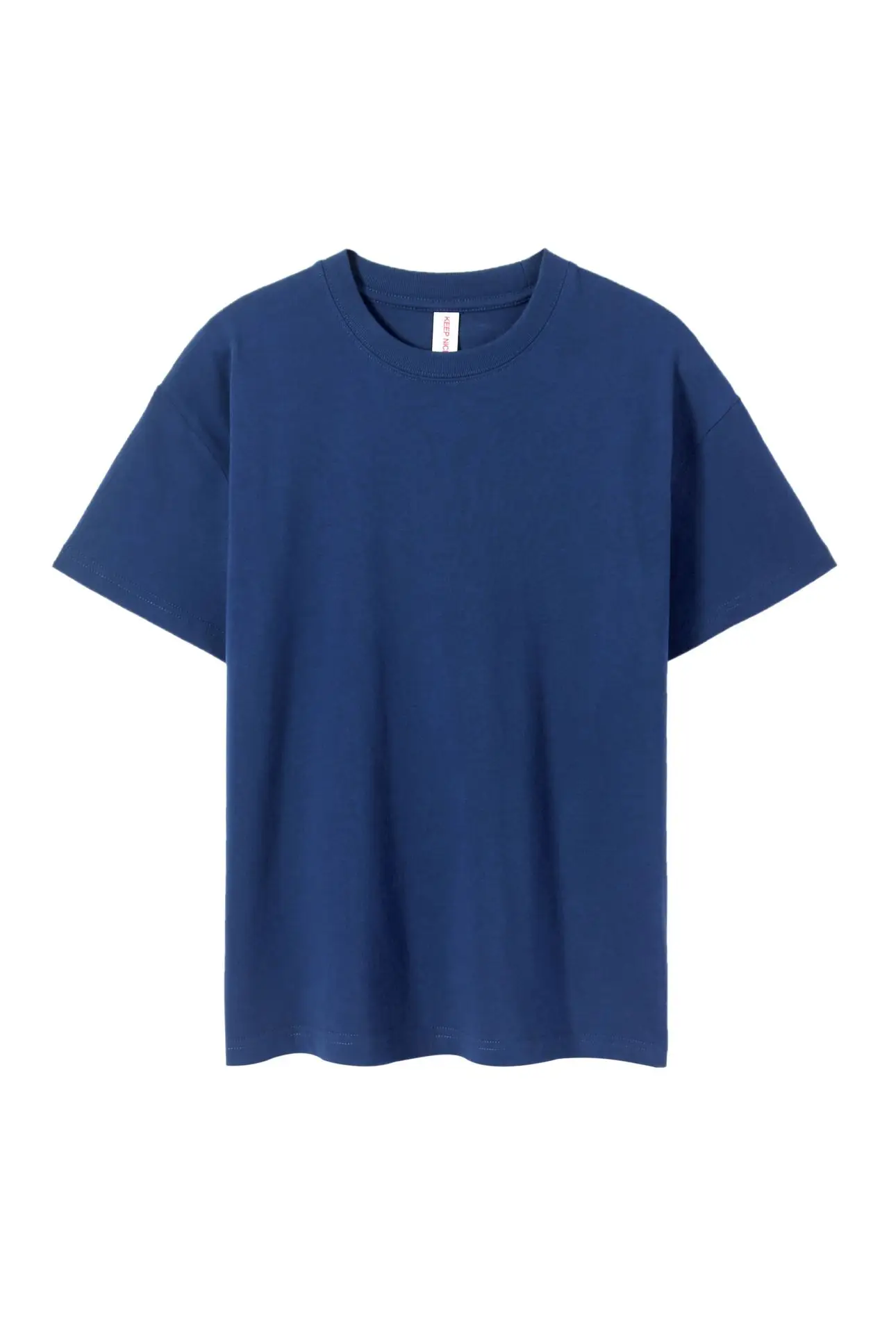 Men Olive Green Loose Fit T-Shirt Short Sleeve - Image 5