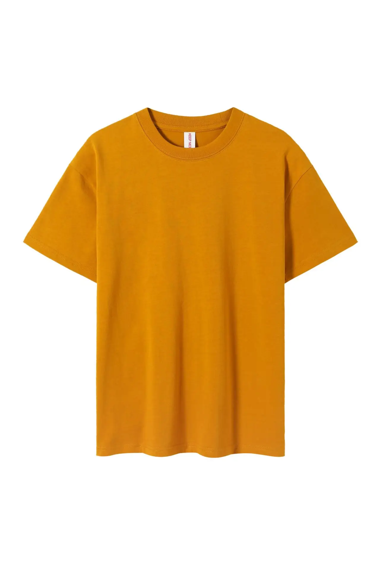 Men Olive Green Loose Fit T-Shirt Short Sleeve - Image 9