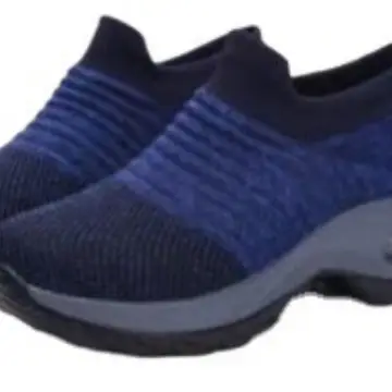 Cross-border plus size Women's Shoes Air Cushion Fly Woven sneaker Flaking Shoes Fashion Rocking Shoes Casual Shoes Socks Shoes Women's 1839 - Image 15