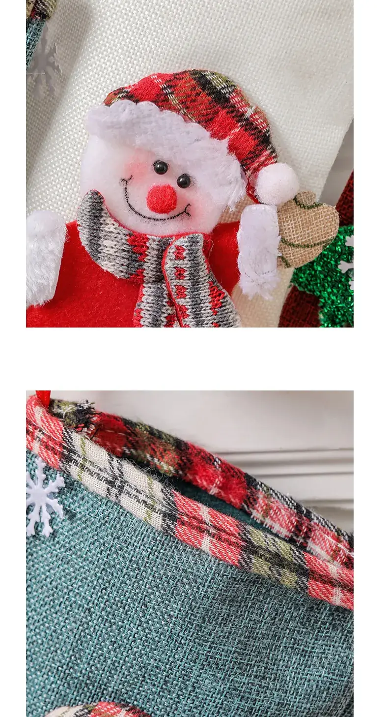 Hong Kong Love Cross-border Linen Christmas Stocking Set — feature 9