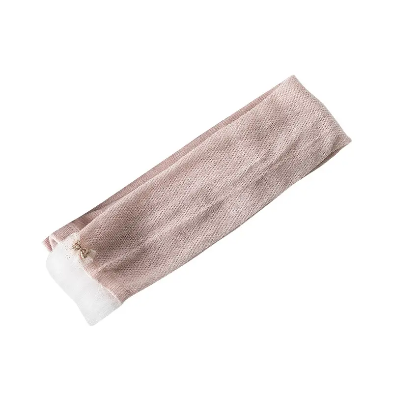 Girls Mesh Anti-Mosquito Leggings Pink White - Image 9
