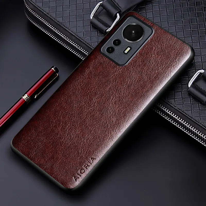 Red PU Leather Mobile Phone Case for Xiaomi Mi 11 Pro - Image 4