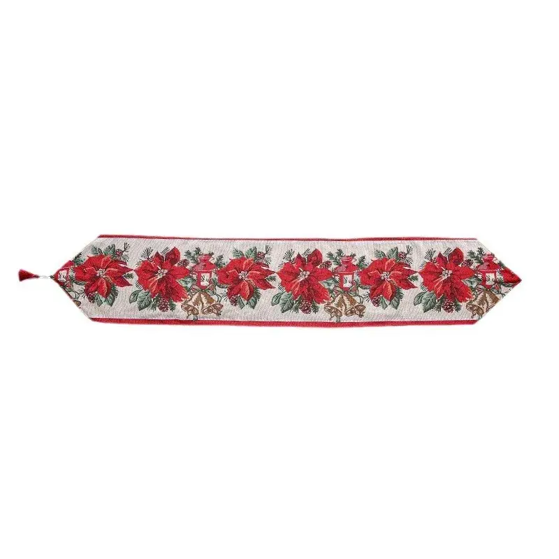 New Christmas Tablecloth Runner with Floral Design - Image 9