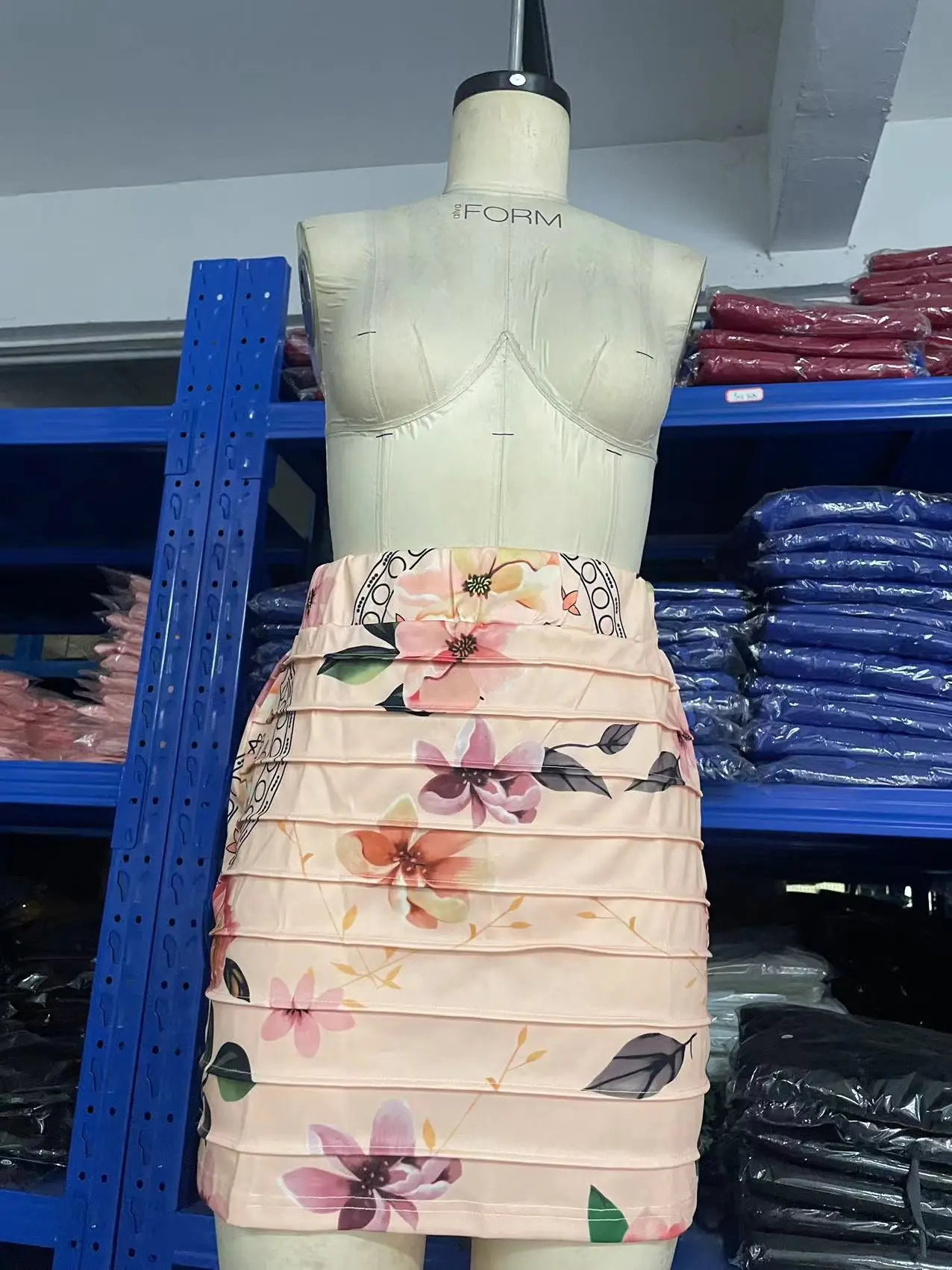 2023 Women's Yellow Floral Skirt & Top Set — feature 32