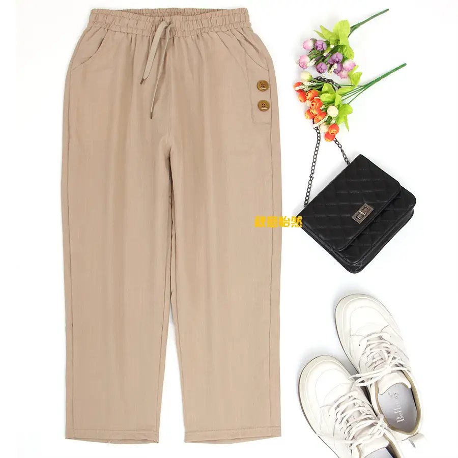 Women Cotton Linen Harem Pants Summer Loose Large