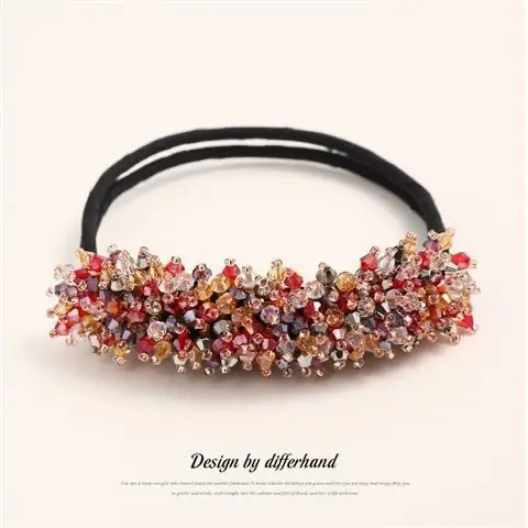 Crystal Flower Hair Coiler for Women - Image 2
