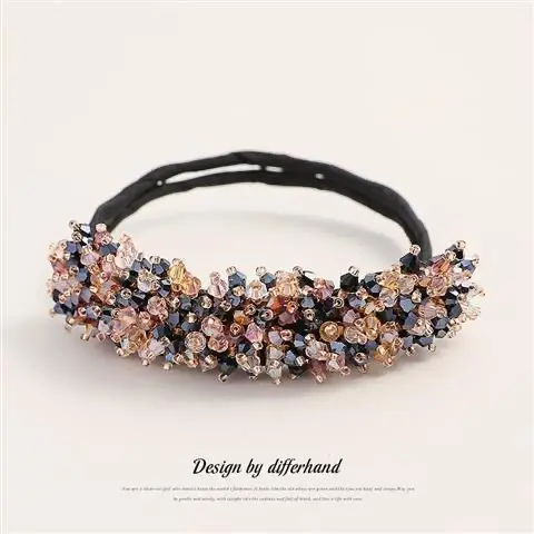 Crystal Flower Hair Coiler for Women - Image 3